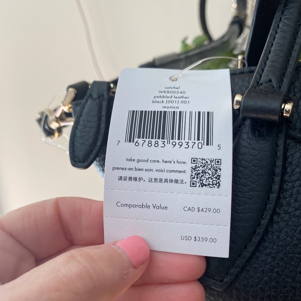 BRAND NEW - Never Used Kate Space Black Satchel - Picture 12 of 13